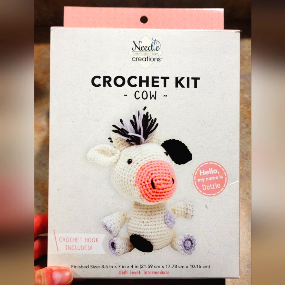 Needle Creations Crochet Kit - Cow